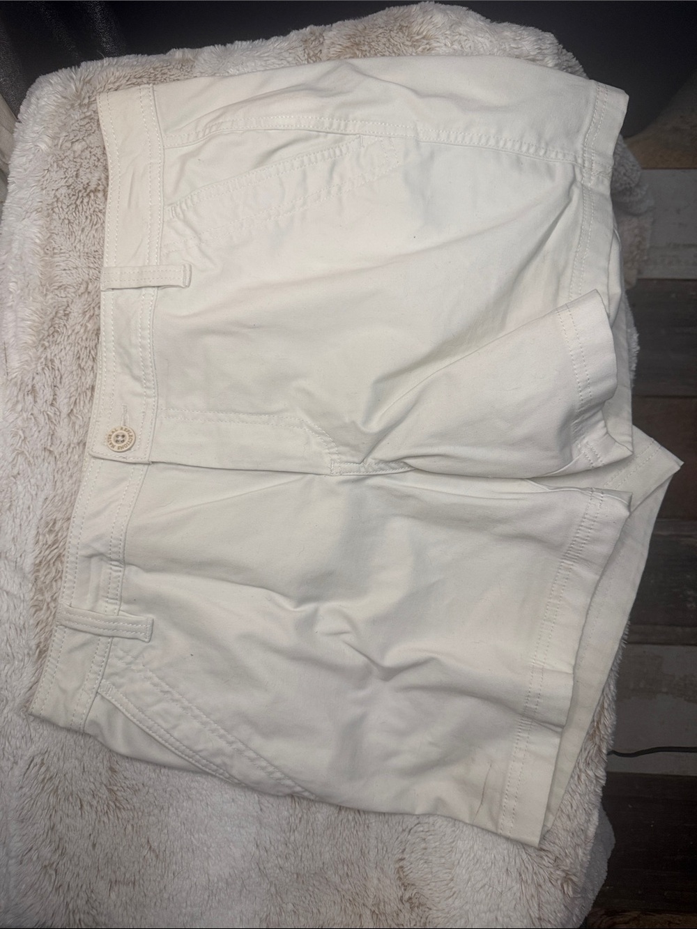 Women’s White Casual Cotton Shorts